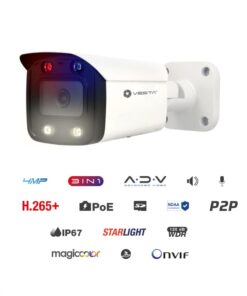 Bullet IP 4MP Smart Dual Light Active Deterrence Magic Color da esterno VESTA IPC-B34-L-MC-PV