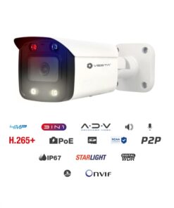 Bullet IP 4MP Smart Dual Light Active Deterrence Lite AI per uso esterno VESTA IPC-B34-ZAS-PV