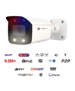 Bullet IP 8MP Smart Dual Light Active Deterrence Magic Color da esterno VESTA IPC-B38-L-MC-PV