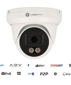 Dome IP 4MP Smart Dual Light Lite AI da esterno VESTA IPC-T24-L