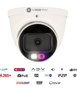 Dome IP 4MP Smart Dual Light Active Deterrence Lite AI da esterno VESTA IPC-T34-AS-PV